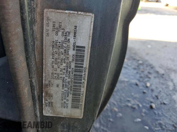 1993 Toyota Pickup z VIN 4TARN81A6PZ114634, wystawiony jako Copart lot #53115865 z przebiegiem 161 536 mil mil oraz Szkoda całkowita • Salvage title. Historia ofert i sprzedaży dostępna na DreamBid. Obrazek 12.