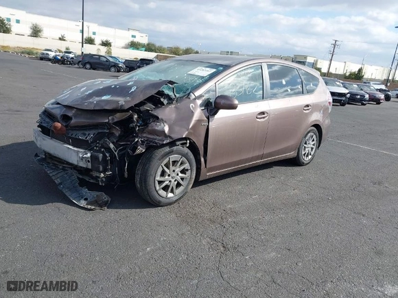2016 Toyota Prius v Two with VIN JTDZN3EU0GJ042775, listed as a IAAI auction lot 41283162 with 220,882 mi miles. Bid and sale history available at carsss.com. Image 2.