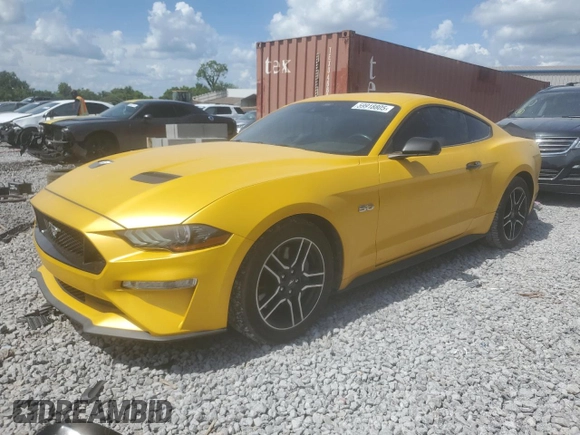 2021 Ford Mustang GT with VIN 1FA6P8CF5M5149541, listed as a Copart auction lot 59918805 with 18,218 mi miles and Clean title. Bid and sale history available at DreamBid. Image 1.