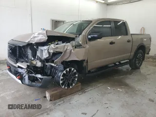 2024 Nissan Titan Pro-4X with VIN 1N6AA1EDXRN117925, listed as a Copart auction lot 48135735 with 2,181 mi miles and Salvage title. Bid and sale history available at DreamBid. Image 1.