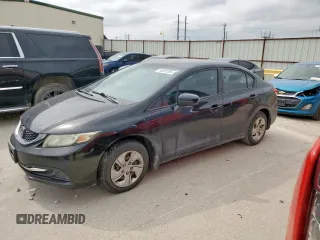 2015 Honda Civic LX with VIN 2HGFB2F57FH524948, listed as a Copart auction lot 54083185 with 173,537 mi miles and Clean title. Bid and sale history available at DreamBid. Image 1.