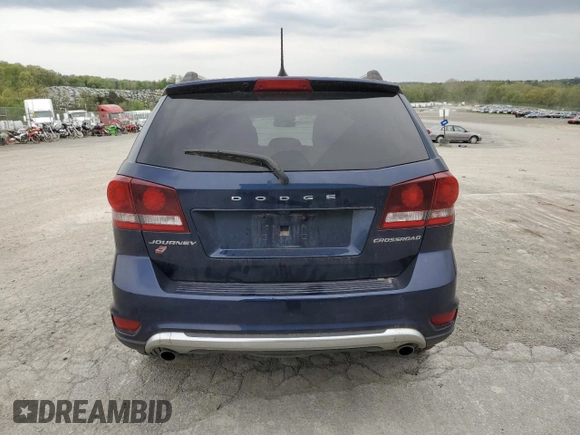 2018 Dodge Journey Crossroad with VIN 3C4PDDGG9JT450103, listed as a Copart auction lot 55134725 with 126,326 mi miles and Salvage Title. Bid and sale history available at DreamBid. Image 6.