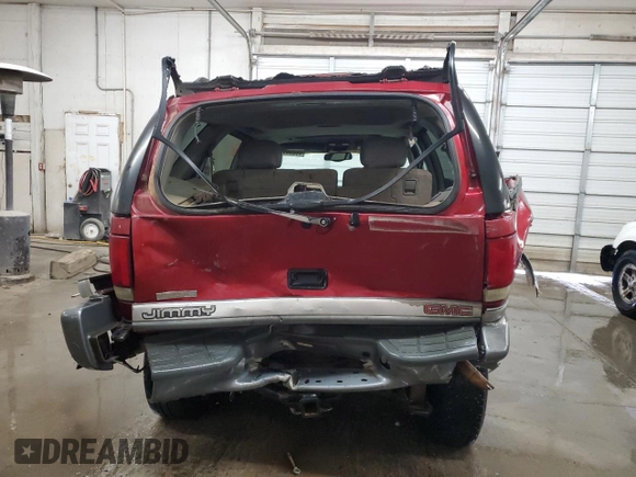 1999 GMC Jimmy SLE with VIN 1GKDT13W3X2535602, listed as a Copart auction lot 83250924 with 203,134 mi miles and Salvage Title. Bid and sale history available at carsss.com. Image 6.