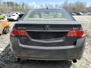 2012 Acura TSX Tech Pkg with VIN JH4CU2F69CC027403, listed as a Copart auction lot 50981715 with 247,233 mi miles and Salvage Title. Bid and sale history available at carsss.com. Image 6.