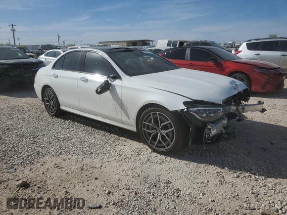 2023 Mercedes-Benz E-Class E 350 with VIN W1KZF8DB7PB176984, listed as a Copart auction lot 49237115 with 10,675 mi miles and Salvage Title. Bid and sale history available at carsss.com. Image 4.