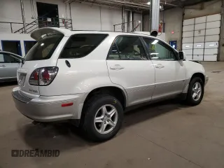 2002 Lexus RX 300 with VIN JTJHF10U220260734, listed as a Copart auction lot 80575794 with 161,218 mi miles and Salvage Title. Bid and sale history available at carsss.com. Image 3.