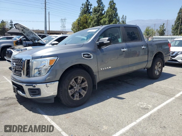 2017 Nissan Titan SV с VIN 1N6AA1EK0HN525945, выставлен на аукционе Copart как лот 57897415 с пробегом 51 053 миль миль и Списание • Salvage title. История ставок и продаж доступна на DreamBid. Изображение 1.
