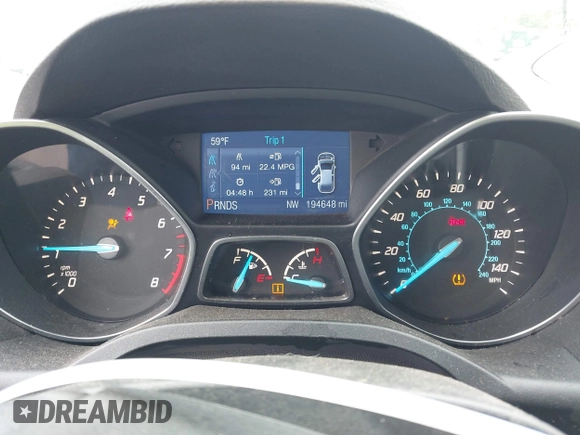 2013 Ford Escape SE with VIN 1FMCU9G94DUC52497, listed as a IAAI auction lot 42352704 with 194,648 mi miles and . Bid and sale history available at DreamBid. Image 7.