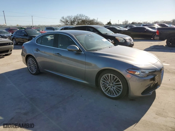 2017 Alfa Romeo Giulia Ti with VIN ZARFAECN3H7556176, listed as a Copart auction lot 48371125 with 47,520 mi miles and Salvage Title. Bid and sale history available at carsss.com. Image 4.