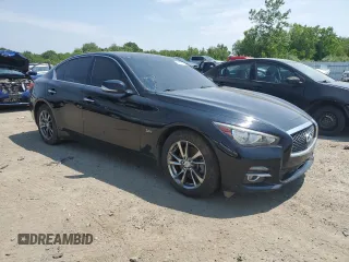 2017 Infiniti Q50 Premium with VIN JN1EV7AR0HM838405, listed as a Copart auction lot 60881265 with 87,384 mi miles and Clean title. Bid and sale history available at DreamBid. Image 4.