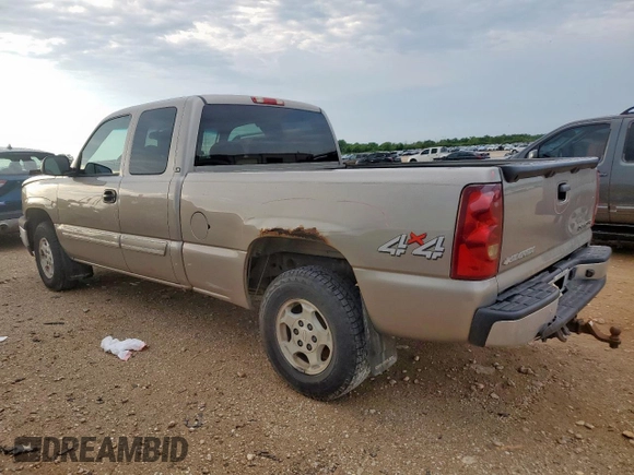 2003 Chevrolet Silverado 1500 LS z VIN 1GCEK19T23E263732, wystawiony jako Copart lot #57798625 z przebiegiem 182 984 mil mil oraz Szkoda całkowita • Salvage title. Historia ofert i sprzedaży dostępna na DreamBid. Obrazek 2.