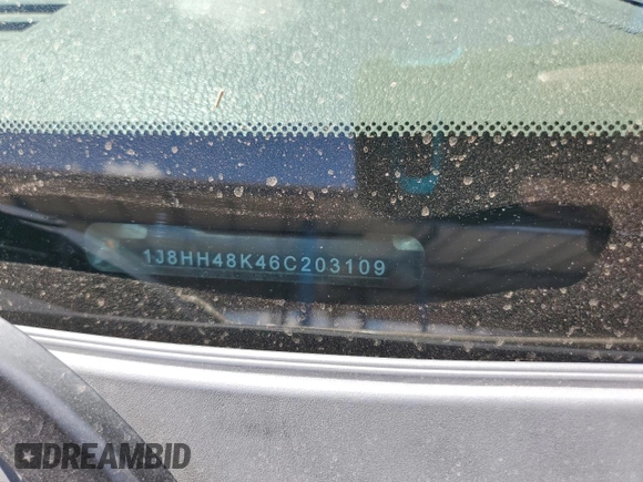2006 Jeep Commander with VIN 1J8HH48K46C203109, listed as a Copart auction lot 65867435 with 191,804 mi miles and Salvage title. Bid and sale history available at DreamBid. Image 13.