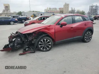 2019 Mazda CX-3 Touring z VIN JM1DKDC70K0419612, wystawiony jako Copart lot #51541445 z przebiegiem 82 395 mil mil oraz Szkoda całkowita • Salvage title. Historia ofert i sprzedaży dostępna na DreamBid. Obrazek 1.