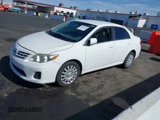 2013 Toyota Corolla L with VIN 5YFBU4EEXDP099379, listed as a IAAI auction lot 42036490 with 222,950 mi miles and . Bid and sale history available at DreamBid. Image 2.