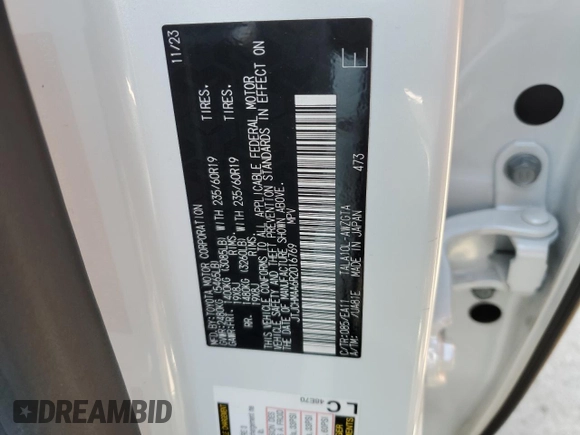 2024 Lexus RX 350 z VIN JTJCHMAA6R2016769, wystawiony jako Copart lot #87454404 z przebiegiem 16 804 mil mil oraz Szkoda całkowita • Salvage title. Historia ofert i sprzedaży dostępna na DreamBid. Obrazek 15.