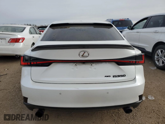 2015 Lexus IS 350 with VIN JTHCE1D24F5007057, listed as a Copart auction lot 41545335 with 73,871 mi miles and Salvage Title. Bid and sale history available at DreamBid. Image 6.