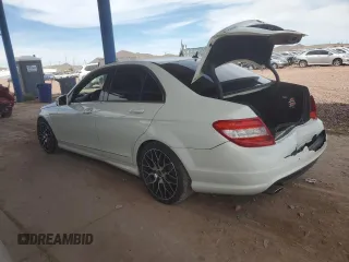 2011 Mercedes-Benz C with VIN WDDGF5EB2BA507943, listed as a Copart auction lot 52599975 with 123,581 mi miles and Salvage Title. Bid and sale history available at carsss.com. Image 2.