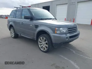 2009 Land Rover Range Rover Sport HSE with VIN SALSK25429A214627, listed as a IAAI auction lot 41655389 with 196,907 mi miles. Bid and sale history available at carsss.com. Image 1.