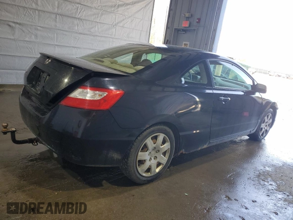 2006 Honda Civic Cpe LX with VIN 2HGFG11646H527205, listed as a Copart auction lot 51653115 with 250,119 mi miles and Clean Title. Bid and sale history available at carsss.com. Image 3.