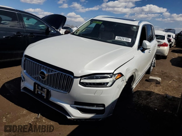 2016 Volvo XC90 T6 Inscription with VIN YV4A22PL6G1063423, listed as a Copart auction lot 50012565 with 81,122 mi miles and Salvage Title. Bid and sale history available at carsss.com. Image 1.