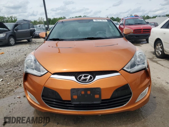2013 Hyundai Veloster w/Black Int with VIN KMHTC6ADXDU121105, listed as a Copart auction lot 55171015 with 130,905 mi miles and Salvage title. Bid and sale history available at DreamBid. Image 5.