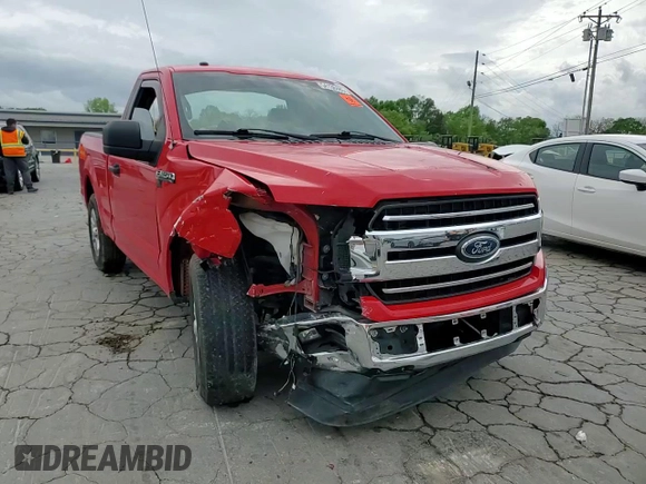 2018 Ford F-150 XL z VIN 1FTMF1CBXJKC16351, wystawiony jako Copart lot #54138485 z przebiegiem Nie podano mil oraz Szkoda całkowita • Salvage title. Historia ofert i sprzedaży dostępna na DreamBid. Obrazek 13.