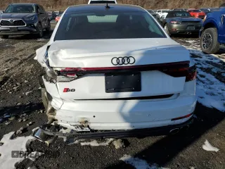 2023 Audi S8 with VIN WAULSAF85PN000614, listed as a Copart auction lot 43214585 with 20,079 mi miles and Salvage Title. Bid and sale history available at DreamBid. Image 6.