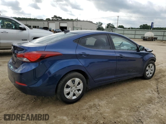 2016 Hyundai Elantra SE z VIN 5NPDH4AE7GH764131, wystawiony jako Copart lot #56663305 z przebiegiem 136 123 mil mil oraz Szkoda całkowita • Salvage title. Historia ofert i sprzedaży dostępna na DreamBid. Obrazek 3.