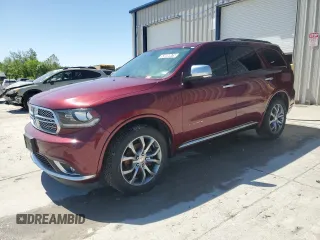 2016 Dodge Durango Citadel Anodized Platinum with VIN 1C4RDJEG5GC481847, listed as a Copart auction lot 53899975 with 101,042 mi miles and Clean title. Bid and sale history available at DreamBid. Image 1.