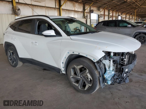 2022 Hyundai Tucson SEL with VIN 5NMJF3AE7NH055311, listed as a Copart auction lot 81043864 with 43,662 mi miles and Salvage Title. Bid and sale history available at carsss.com. Image 4.