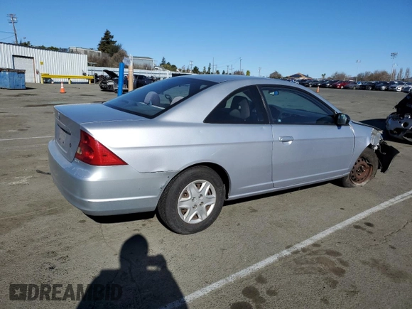2003 Honda Civic LX with VIN 1HGEM21563L065861, listed as a Copart auction lot 41876845 with 233,101 mi miles and Salvage Title. Bid and sale history available at DreamBid. Image 3.
