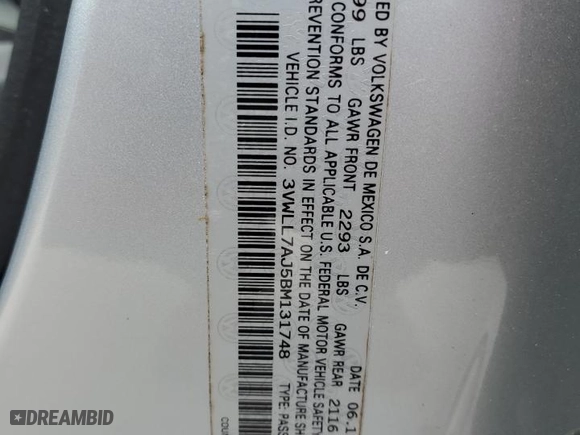 2011 Volkswagen Jetta Sedan TDI with VIN 3VWLL7AJ5BM131748, listed as a Copart auction lot 52600825 with 93,831 mi miles and Clean Title. Bid and sale history available at carsss.com. Image 12.