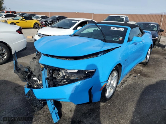 2023 Chevrolet Camaro 1LT with VIN 1G1FB3DS0P0141980, listed as a Copart auction lot 87817335 with 46,395 mi miles and Salvage Title. Bid and sale history available at carsss.com. Image 1.