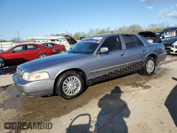 2006 Mercury Grand Marquis LS Premium with VIN 2MEHM75V66X628593, listed as a Copart auction lot 52892815 with 105,881 mi miles and Non Repairable. Bid and sale history available at DreamBid. Image 1.