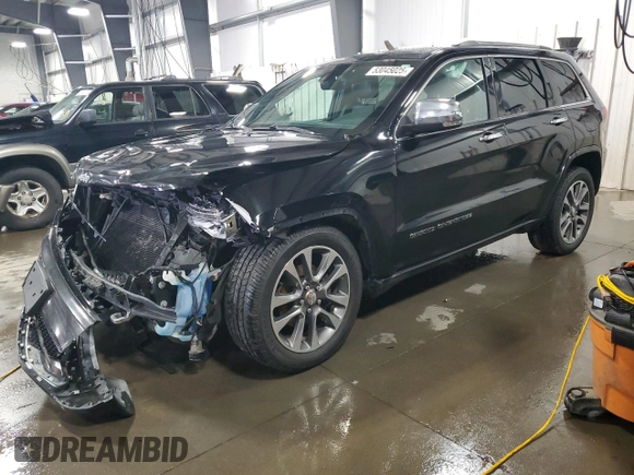 2017 Jeep Grand Cherokee Overland z VIN 1C4RJFCG0HC952054, wystawiony jako Copart lot #53045025 z przebiegiem 195 061 mil mil oraz Szkoda całkowita • Salvage title. Historia ofert i sprzedaży dostępna na DreamBid. Obrazek 1.