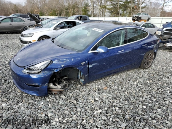 2020 Tesla Model 3 Long Range with VIN 5YJ3E1EB0LF664562, listed as a Copart auction lot 50484355 with 31,884 mi miles and Salvage Title. Bid and sale history available at carsss.com. Image 1.
