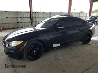 2017 BMW 4 Series 440i with VIN WBA4P1C52HK522510, listed as a Copart auction lot 76558174 with 76,685 mi miles and Salvage Title. Bid and sale history available at carsss.com. Image 1.