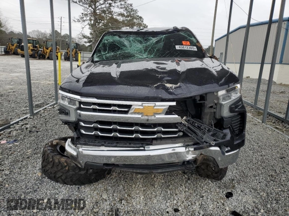 2023 Chevrolet Silverado 1500 LTZ with VIN 2GCUDGED5P1105576, listed as a Copart auction lot 45812305 with 54,760 mi miles and Salvage Title. Bid and sale history available at carsss.com. Image 5.