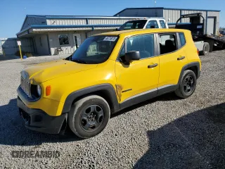 2017 Jeep Renegade Sport with VIN ZACCJAAB9HPF38248, listed as a Copart auction lot 46776075 with 105,287 mi miles and Salvage Title. Bid and sale history available at DreamBid. Image 1.