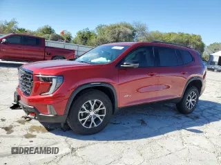 2024 GMC Acadia AWD AT4 z VIN 1GKENPKS9RJ243932, wystawiony jako Copart lot #81902624 z przebiegiem 979 mil mil oraz Szkody całkowita. Historia ofert i sprzedaży dostępna na DreamBid. Obrazek 1.