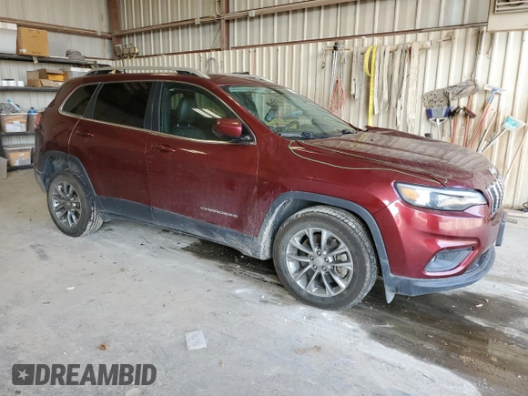 2019 Jeep Cherokee Latitude Plus z VIN 1C4PJLLB4KD307791, wystawiony jako Copart lot #54904595 z przebiegiem 62 943 mil mil oraz Szkoda całkowita • Salvage title. Historia ofert i sprzedaży dostępna na DreamBid. Obrazek 4.