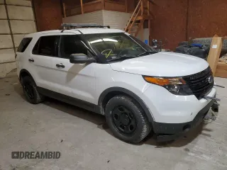 2015 Ford Utility Police Interceptor with VIN 1FM5K8AR1FGC66697, listed as a Copart auction lot 84403744 with 0 mi miles and Salvage Title. Bid and sale history available at carsss.com. Image 4.