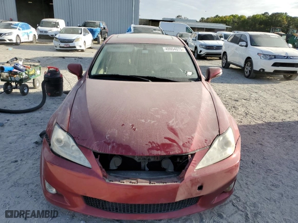2009 Lexus IS 250 with VIN JTHBK262095091194, listed as a Copart auction lot 49954075 with 0 mi miles and Clean Title. Bid and sale history available at carsss.com. Image 5.