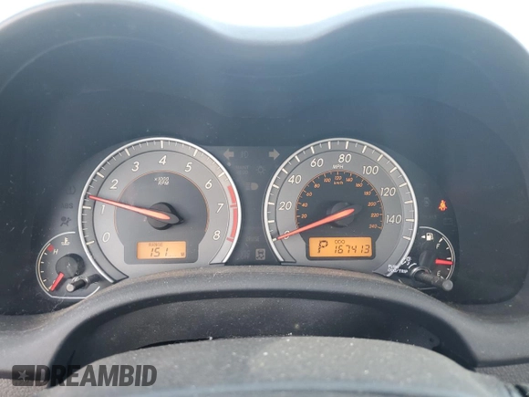 2010 Toyota Corolla with VIN 2T1BU4EE8AC479493, listed as a Copart auction lot 61130945 with 167,413 mi miles and Salvage title. Bid and sale history available at DreamBid. Image 9.