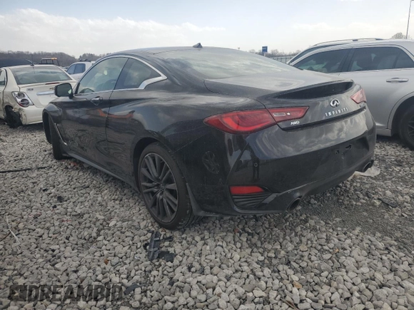 2017 Infiniti Q60 Red Sport 400 with VIN JN1FV7EL9HM701683, listed as a Copart auction lot 49708395 with 218,985 mi miles and Salvage Title. Bid and sale history available at carsss.com. Image 2.