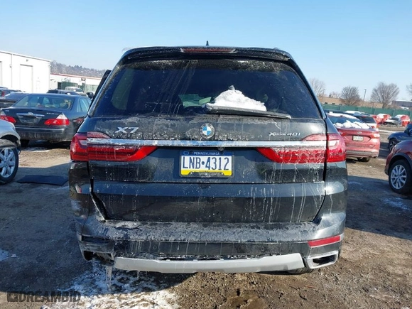 2020 BMW X7 xDrive40i with VIN 5UXCW2C0XL9B73027, listed as a IAAI auction lot 41404663 with 1 mi miles. Bid and sale history available at carsss.com. Image 15.