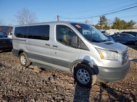 2015 Ford Transit Wagon XL with VIN 1FMZK1YM6FKA91704, listed as a Copart auction lot 47443975 with 169,342 mi miles and Salvage Title. Bid and sale history available at carsss.com. Image 4.