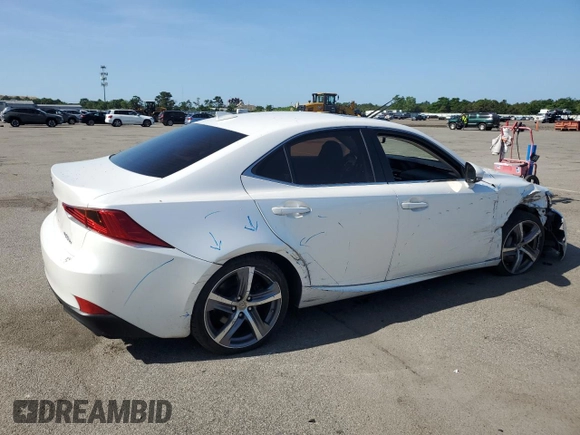 2017 Lexus IS 300 with VIN JTHCM1D27H5022643, listed as a Copart auction lot 61489985 with 59,565 mi miles and Salvage title. Bid and sale history available at DreamBid. Image 3.