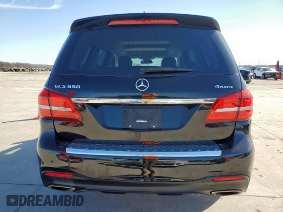 2019 Mercedes-Benz GLS 550 with VIN 4JGDF7DE1KB222435, listed as a Copart auction lot 47496225 with 123,697 mi miles and Clean title. Bid and sale history available at DreamBid. Image 6.