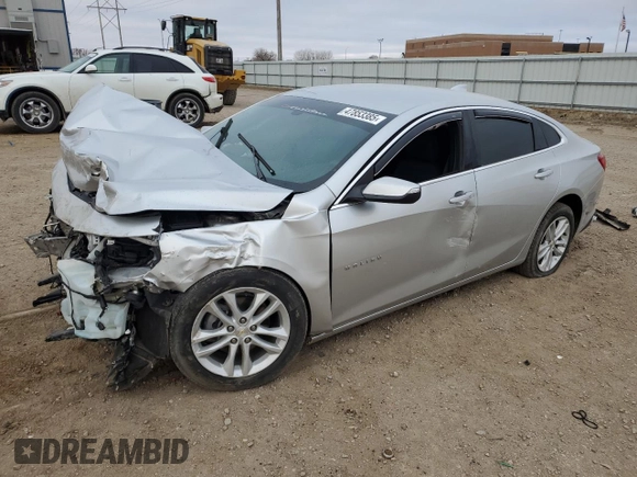 2018 Chevrolet Malibu LT with VIN 1G1ZD5ST6JF144174, listed as a Copart auction lot 47853385 with 112,371 mi miles and Salvage Title. Bid and sale history available at carsss.com. Image 1.